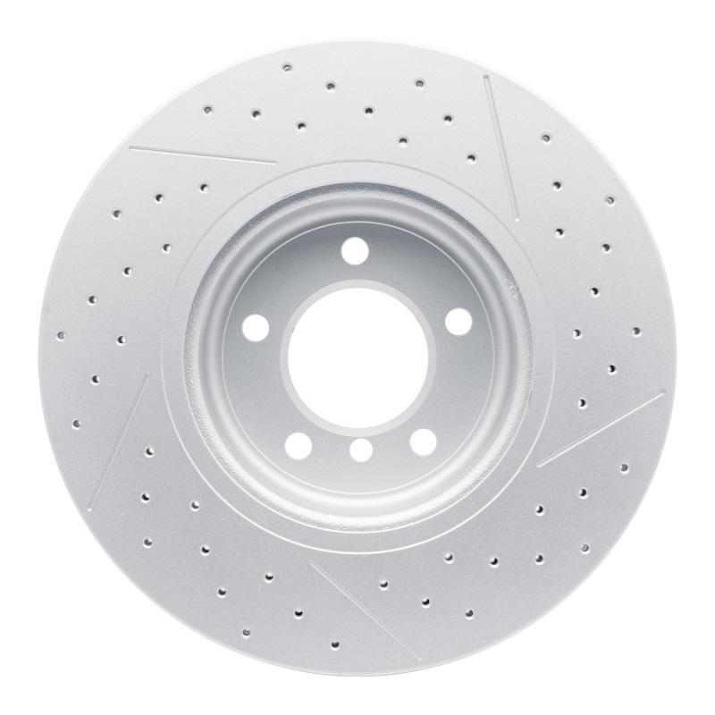 BMW 135IS Brake Rotor (1) - Front - R1 Concepts - Hi-Carbon Alloy GeoMET Coated, Drilled and Slotted - 2013